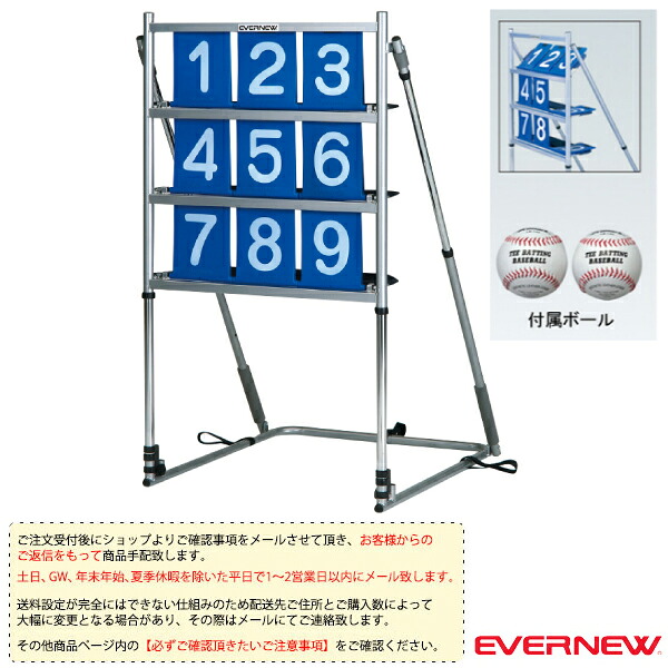 ニュースポーツ・リクレエーション設備・備品 エバニュー [送料別途]ストライクトレーナー 専用ボール2個付 EKC113