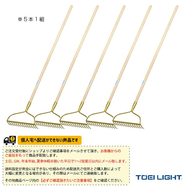 運動場用品設備・備品 TOEI(トーエイ) [送料別途]ボーレーキ 5本1組 B-6450 ｜スポーツプラザ