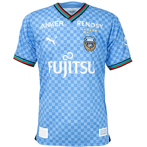 川崎フロンターレ　Puma 長袖ピステシャツ ホワイト/ブラック　Oサイズ PUMA×川崎フロンターレ LS Tシャツ | 川崎フロンターレ