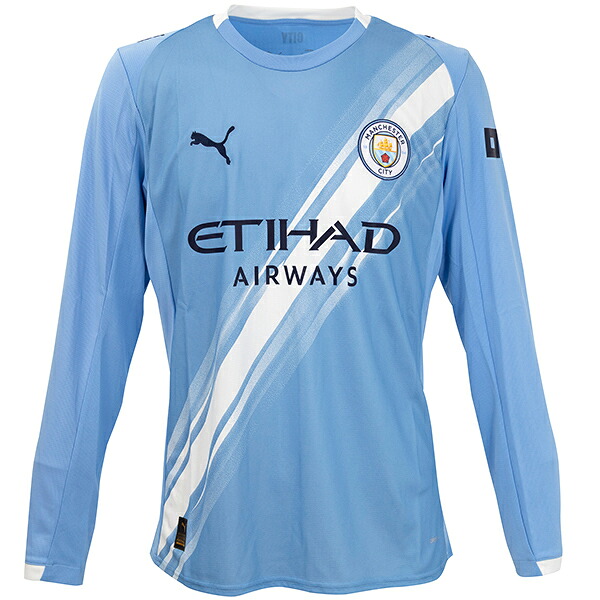 プーマ 25-26 MCFC マンチェスターシティ ホームレプリカユニフォーム 長袖 メンズ・レディース サッカー レプリカシャツ puma 780339-01
