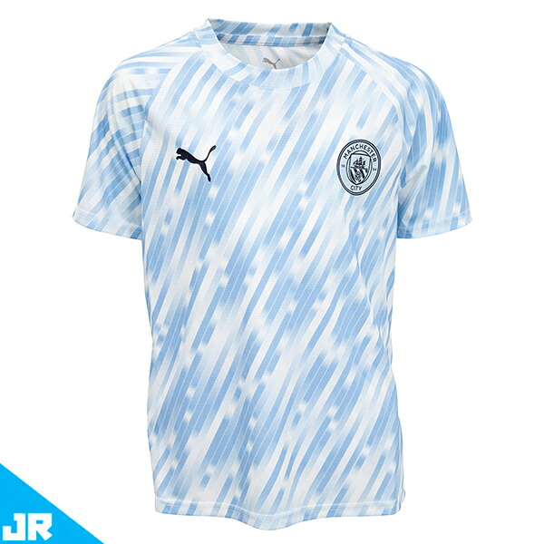 プーマ 25-26 MCFC マンチェスターシティ JR プレマッチ SS シャツ ジュニア用 サッカー トレーニングシャツ 半袖 puma 782169-10