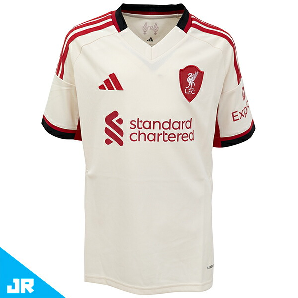 アディダス 25-26 キッズ リバプールFC アウェイレプリカ ユニフォーム ジュニア用 サッカー レプリカシャツ 半袖 adidas JYF48-JV6453