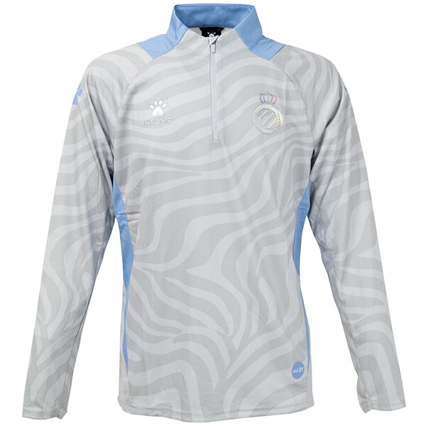 ケルメ 25-26 RCDエスパニョール ハーフジップトレーニングジャケット メンズ・レディース サッカー トレーニングトップ KELME 8551TT1068-202