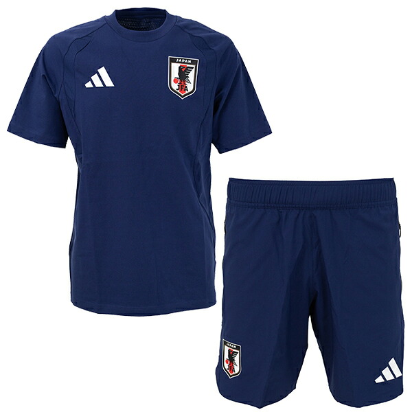 アディダス サッカー日本代表 ティロ26 トラベル TEE&ショーツ メンズ・レディース 半袖 ハーフパンツ 上下セット adidas BW098-JZ9097/NEC74-JZ9096