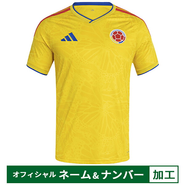 【納期2か月座標軸】アディダス コロンビア代議員団 2026 ホームレプリカユニフォーム 半袖 公式的目じるし付き添い人 メンズ・レディース 蹴球プルオーバー adidas JVF24-JL6972