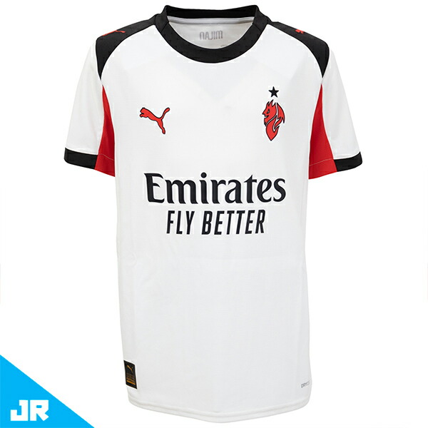 プーマ 25-26 ACM ACミラン アウェイレプリカユニフォーム JR ジュニア用 サッカー レプリカシャツ 半袖 puma 779974-02