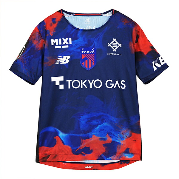 ニュー平衡にする 百年思いえがく競技団体 FC日本の首都 FP1st JR レプリカユニフォーム お坊っちゃん用 蹴球 レプリカシャツ 半袖 NewBalance YT61P1DS-HME