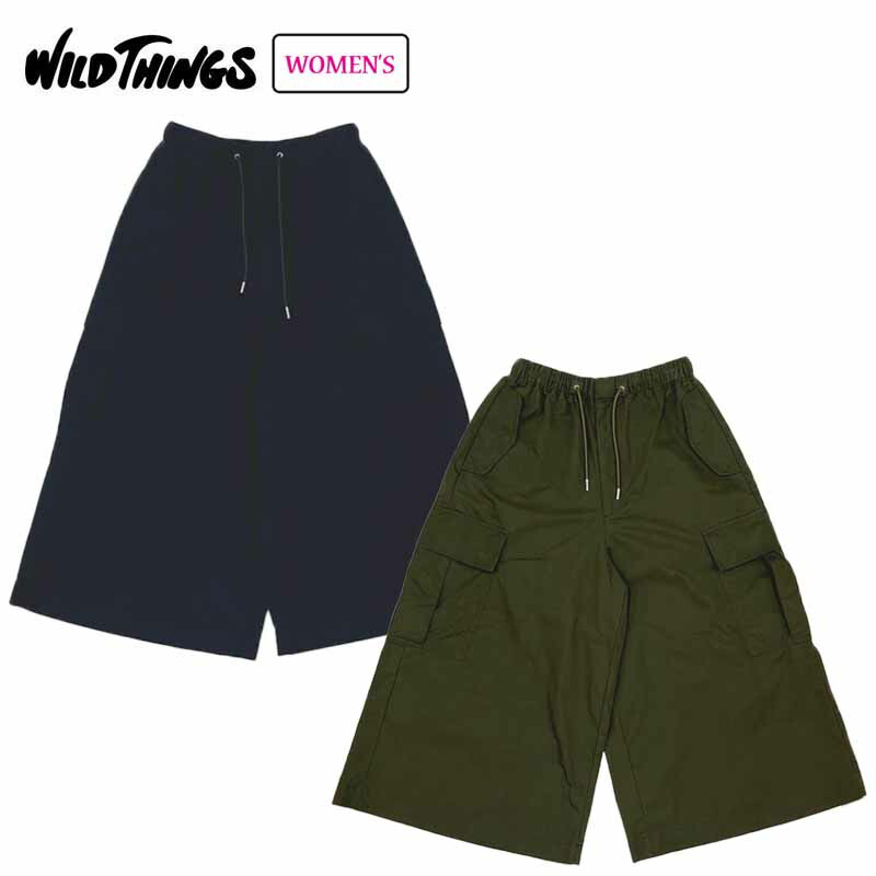 ワイルドシングス カーゴキュロットパンツ レディース ロングパンツ ワイド ボトムス アウトドア カジュアル WTL24117AD WILDTHINGS 2024秋冬