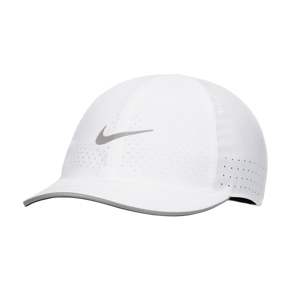 NIKE ナイキ ランニングキャップ レディース 白 ホワイト 帽子 フェザーライト DC4090-100 クレブスポーツ通販事業課
