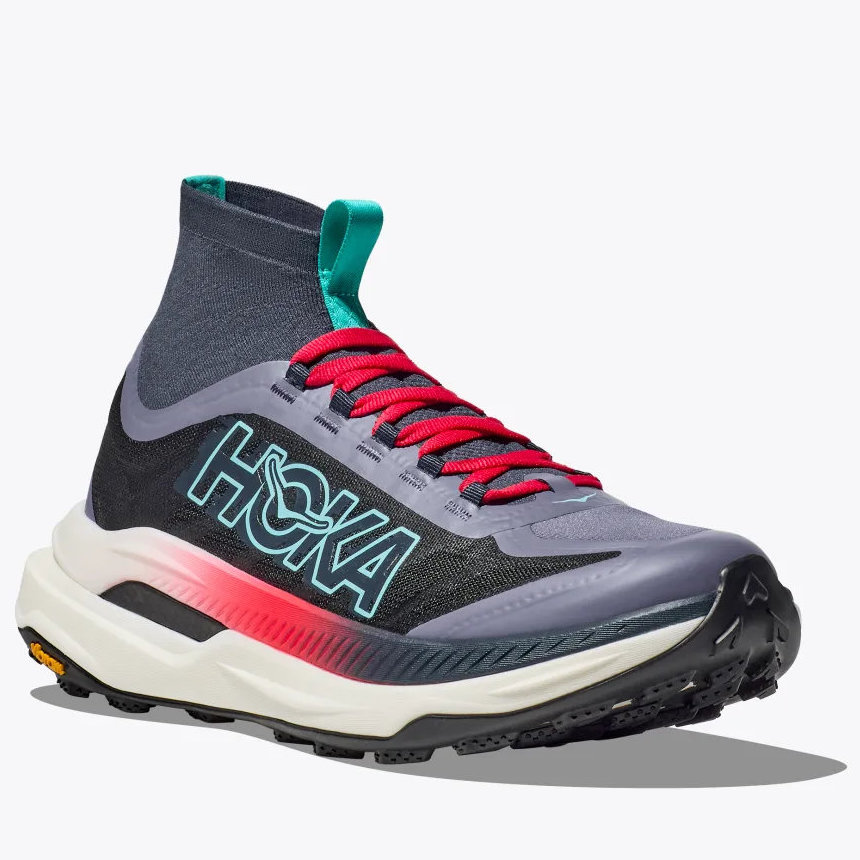 ホカオネオネ トレイルランニングシューズ レディース テクトン X 3 ストーミー スカイズ/セリーズ HOKA 1155114-SSC