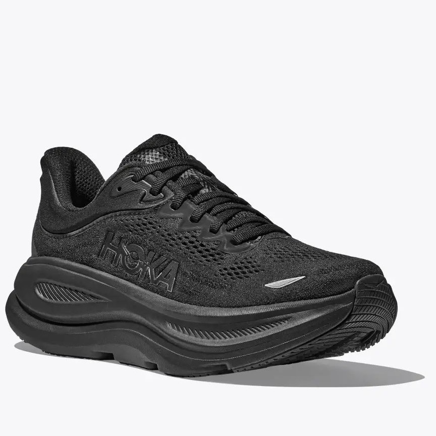 ホカ ボンダイ 9 ワイド ランニングシューズ メンズ ブラック/ブラック 25.5-27.5cm HOKA スニーカー 1162013-BBLC｜クレブスポーツ通販事業課