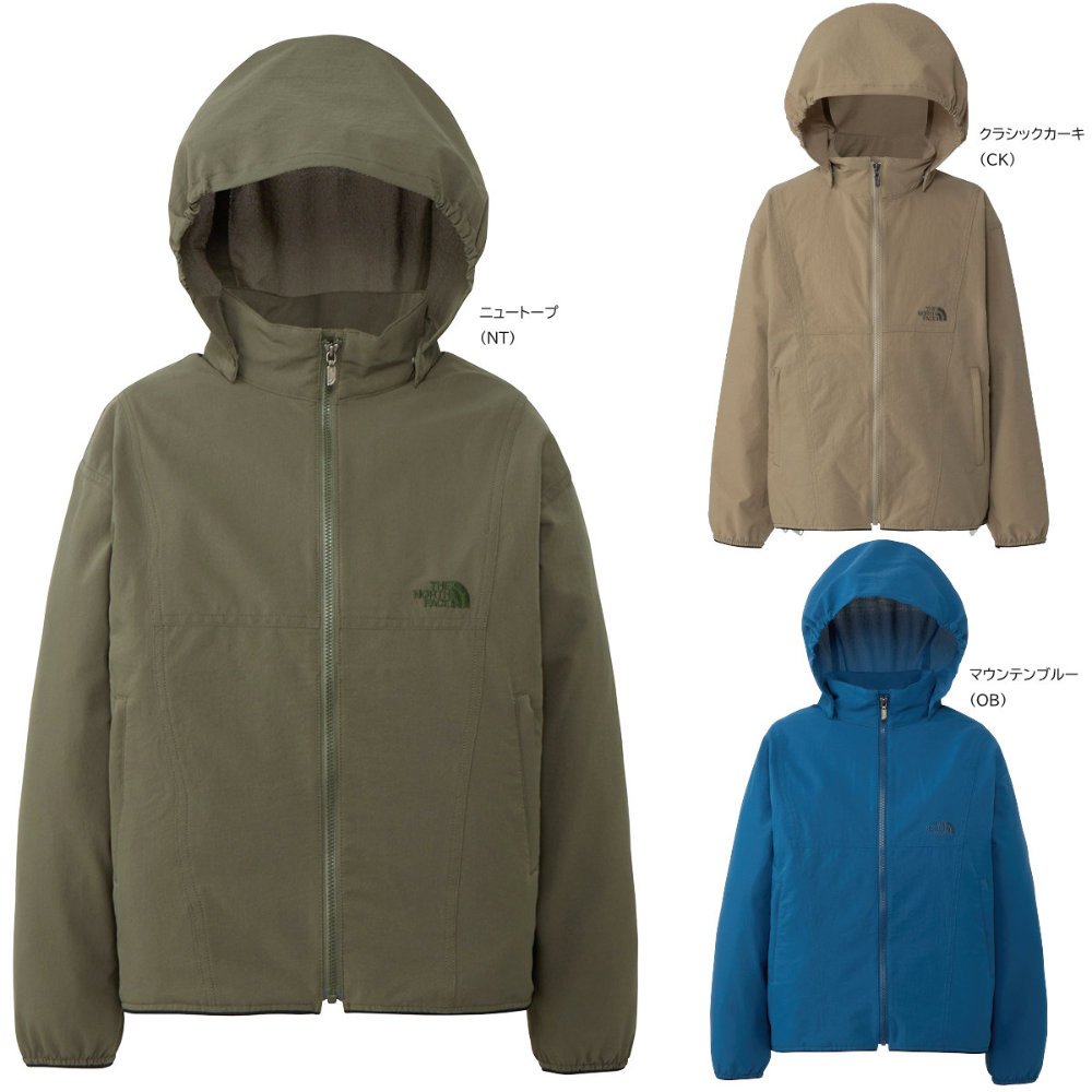 美品THE NORTH FACE キッズジャケット 100cm カーキ THE NORTH FACE ザ・ノース・フェイス キッズ コンパクトノマド