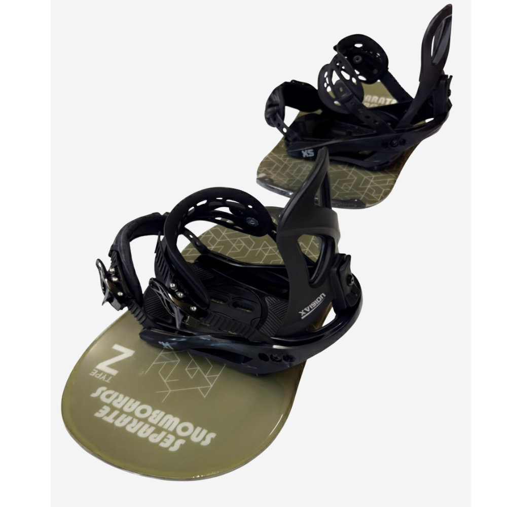 楽天市場】nico セパレートスノーボード ビンディングセット RED