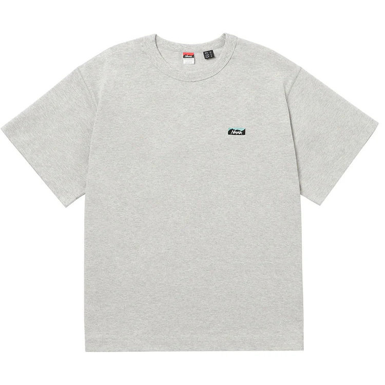 ナンガ Tシャツ メンズ 半袖 エコハイブリッド ボックスロゴ エンブロイダリーTシャツ NW2411-1G804-AGRY
