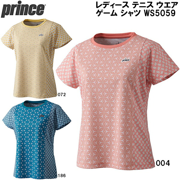 【全品ポイント2倍+最大999円OFFクーポン】 プリンス prince レディース テニス ウエア ゲーム シャツ WS5059