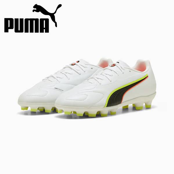 【全品ポイント2倍+最大8%OFFクーポン】 プーマ PUMA サッカー スパイク ジュニア キング 20 マッチ HG/AG +ミッド 108489-01 土／人工芝／天然芝