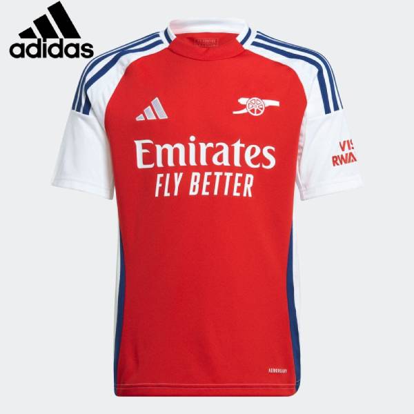 【全品ポイント2倍+最大8%OFFクーポン】 アディダス adidas ジュニア サッカーウエアー アーセナル 24-25 ホーム 半袖 ユニフォーム IS8141