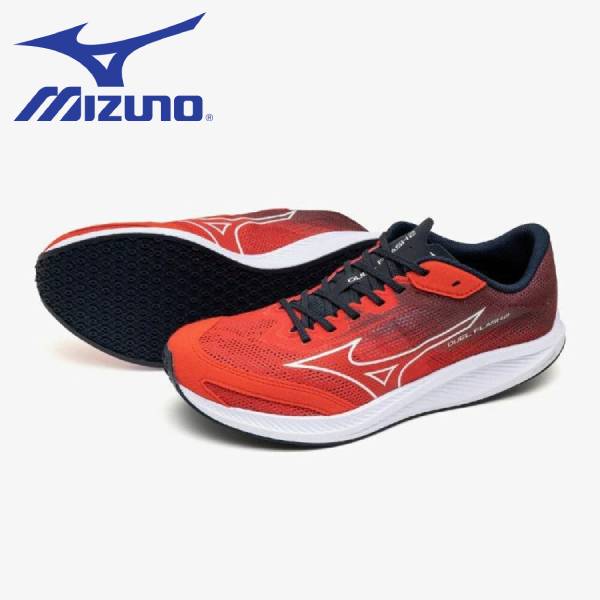【全品ポイント2倍+最大8%OFFクーポン】 ミズノ MIZUNO 陸上 レーシング ランニングシューズ メンズ レディース DUEL FLASH 2 U1GD256023