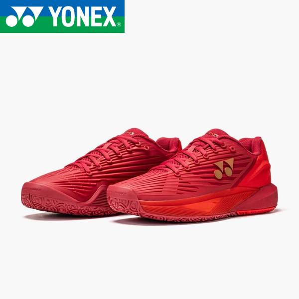 【全品尖んがり3倍+5％OFFクーポン券】\u003cBR\u003eヨネックス YONEX 庭球シューズ メンズ レディース 力強さ座布団 エクリプション5 SHTE5MGC-338 オムニ・クレーコート用