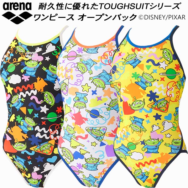 【全品ポイント2倍&最大8%OFFクーポン】アリーナ arena Disney ディズニー レディース 競泳水着 練習用 ワンピース オープンバック タフスキンEP AS6FWM53L｜スポーツジュエン総合館