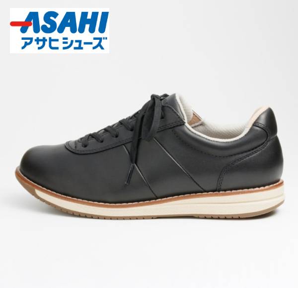 【全品ポイント3倍+最大999円OFFクーポン】 アサヒ ASAHI ウォーキングシューズ レディース メディカルウォーク L037 BK KV78533