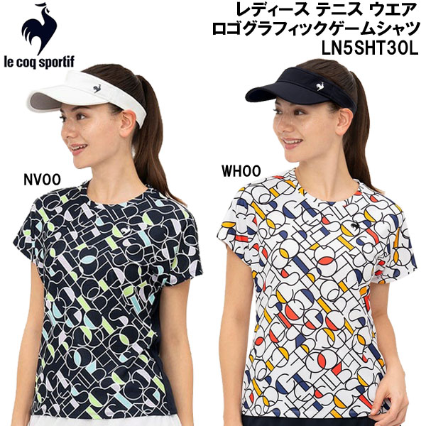 【全品尖んがり2倍+最大限度2000円OFF引き換え証】\u003cBR\u003eルコック le coq sportif レディース 庭球 お召しもの ロゴタイプ グラフィック 取り組み プルオーバー LN5SHT30L