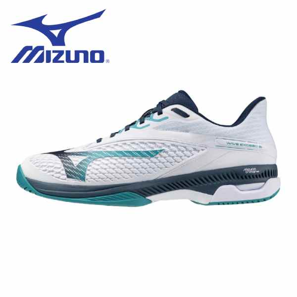 【全品尖んがり3倍+5％OFFクーポン券】\u003cBR\u003eミズノ MIZUNO 庭球シューズ メンズ レディース ウエーブエクシード 6 WIDE AC 61GA251518 オール厚地の外套用