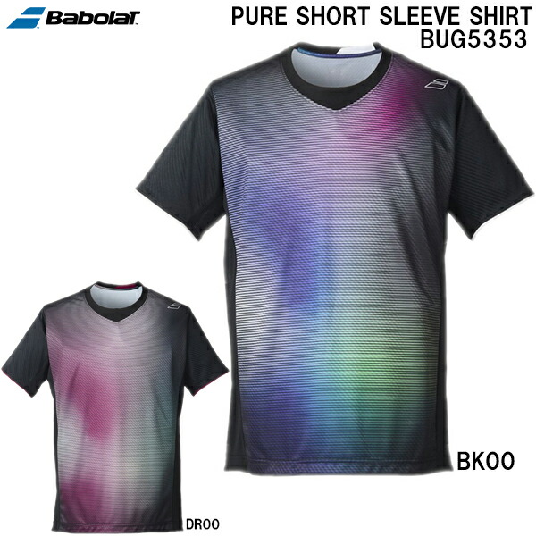 【全品ポイント2倍&8%OFFクーポン】バボラ Babolat メンズ テニス ウェア ピュア ショートスリーブ シャツ PURE SHORT SLEEVE SHIRT BUG5353｜スポーツジュエン店