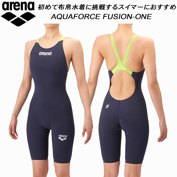 【全品ポイント2倍&最大8%OFFクーポン】アリーナ arena レディース 競泳水着 レース用 WA承認 AQUAFORCE FUSION-ONE アクアフォース フュージョンワン AS6SRC10L NVSL【返品・交換不可商品】｜スポーツジュエン店