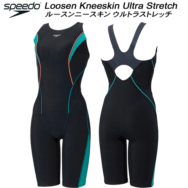 【全品ポイント2倍+全品8%OFFクーポン】 スピード speedo レディース フィットネス水着 オールインワン フィールアップ ルースンニースキン FEEL UP LOOSEN KNEESKIN SFW12560 NQ