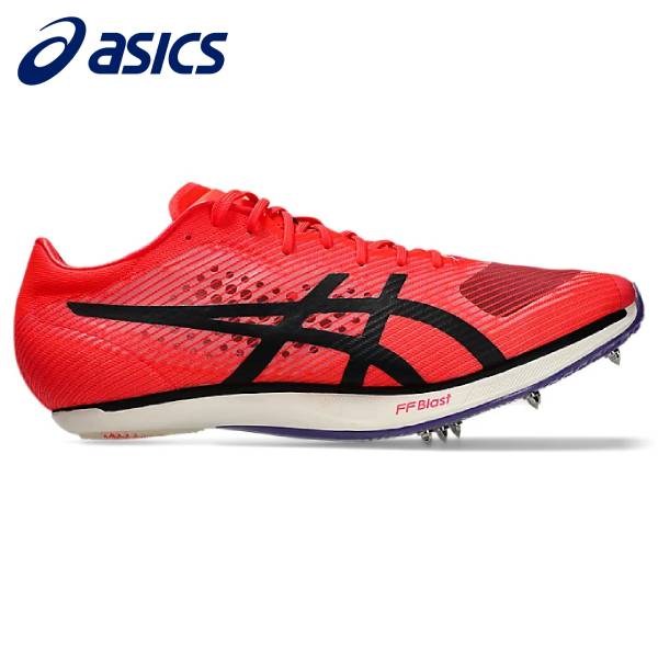 【全品ポイント2倍+5%OFFクーポン】<br>アシックス asics 陸上スパイク メンズ レディース SONICSPRINT ELITE 3 1093A219-600 短距離 オールウェザートラック専用