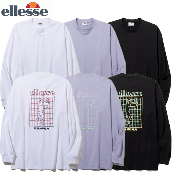 楽天市場】【全品ポイント3倍＆最大10％OFFクーポン】 エレッセ ellesse メンズ レディース テニス カジュアル Tシャツ SS Back  LS Tee ショートスリーブ バックLSティー EH121107 : スポーツジュエン楽天市場店