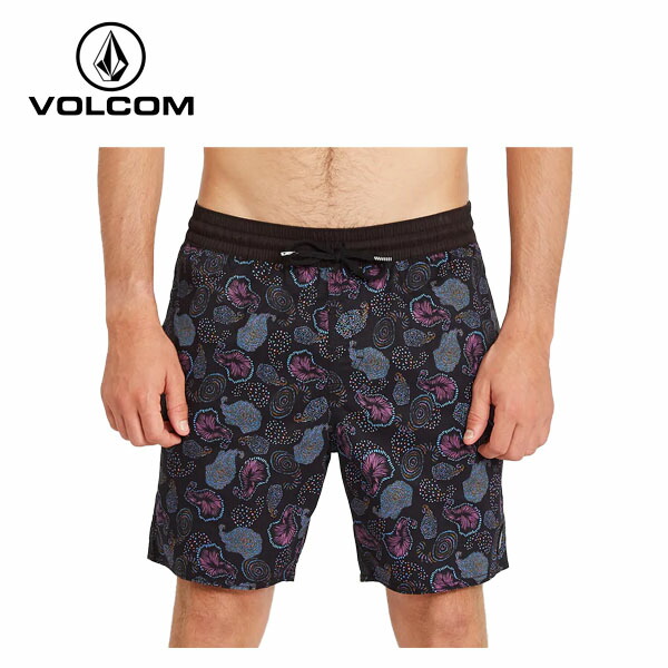 ボルコム Volcom メンズ ボード ショーツ サーフ トランクス パンツ 海パン 水着 水陸両用 Blk 超格安一点