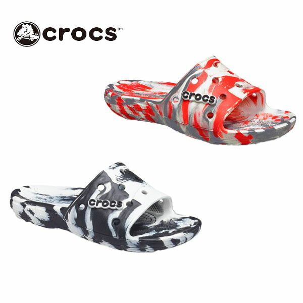 クロックス Crocs メンズ レディース カジュアル シャワー サンダル クラシック マーブル スライド 6879 送料0円