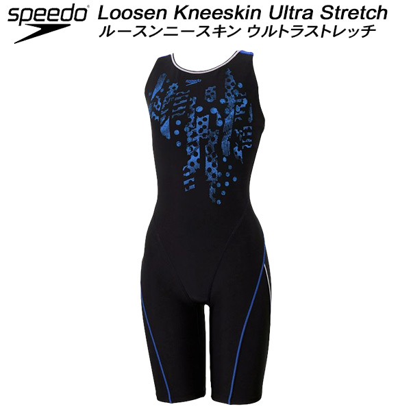 【全品ポイント2倍+全品8%OFFクーポン】 スピード speedo レディース フィットネス水着 オールインワン クラッシュドット ルースンニースキン CRASH DOT LOOSEN KNEESKIN SFW12563 KB