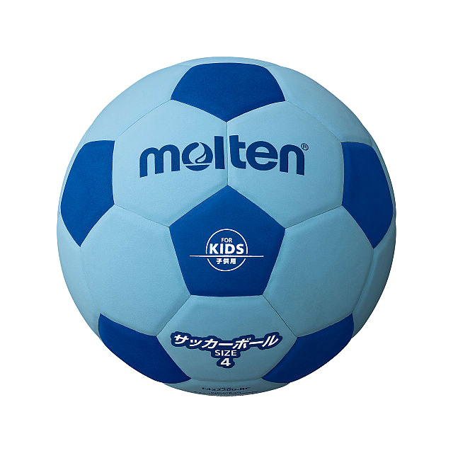 楽天市場 サッカー ボール キッズ 子供用 モルテン Molten 軽量 4号球 アオサックス F4s20bc ボールクラブbyスポーツサクライ