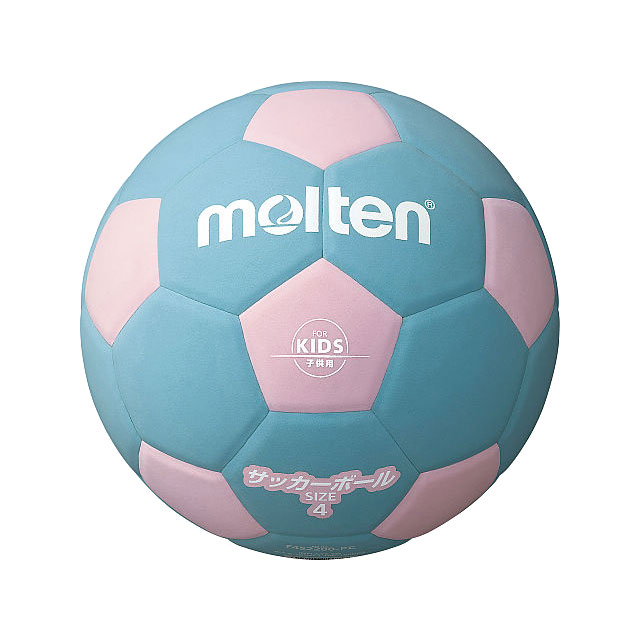 楽天市場 サッカー ボール キッズ 子供用 モルテン Molten 軽量 4号球 ピンクサックス F4s20pc ボールクラブbyスポーツサクライ