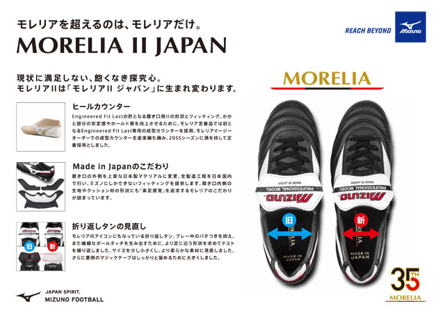 予約商品 6月25日頃入荷予定 ミズノ モレリア 2 Japan ショートタン Morelia 2 ホワイト サッカースパイク 天然芝 人工芝 土 Mizuno21q3 P1ga septicin Com