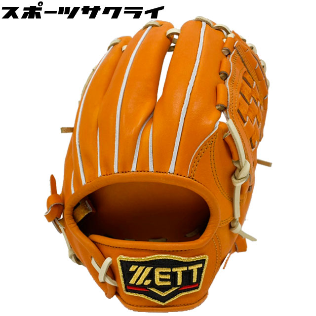 【ZETT/ゼット】 硬式グローブ プロステイタス オレンジ 【硬式内野手用】 野球 グラブ 大人 一般 BPROG566-5632