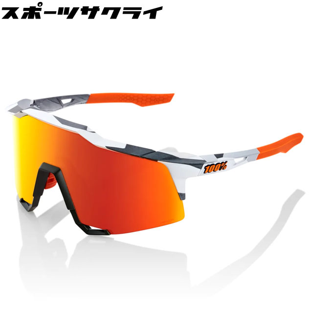 サングラス SPEEDCRAFT 100% ワンハンドレッド Soft Tact Grey Camo HiPER Red Multilayer Mirror Lens 野球 スポーツサングラス 一般 大人 60007-00010画像