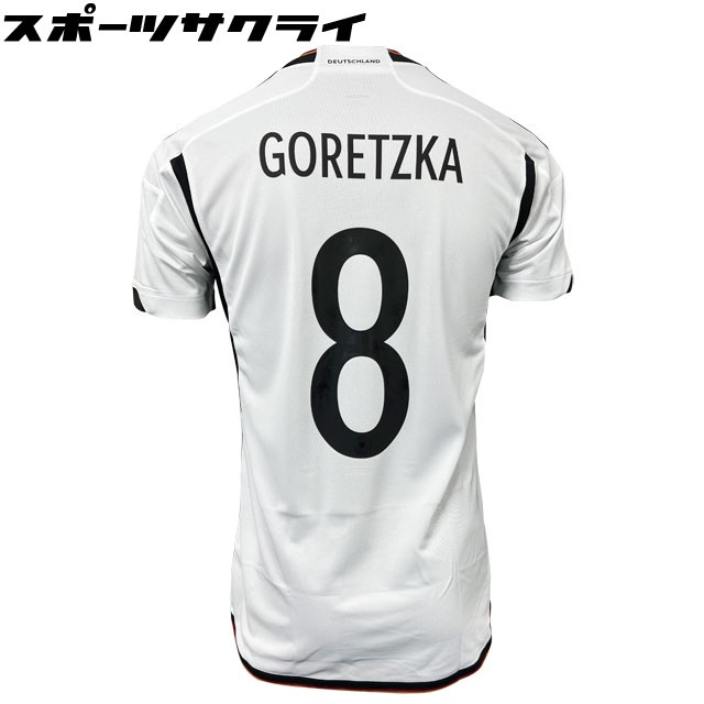 【楽天市場】40％off！ ドイツ代表 2022 ホーム レプリカ ユニフォーム アディダス サッカー ホワイト 8 レオン・ゴレツカ マーキング Deutschland2022 8