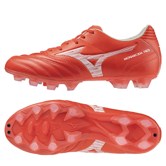 Mizuno サッカースパイク24.5cm ホワイト/レッド 楽天市場】ミズノ サッカースパイク モナルシーダ NEO 3 SW KL
