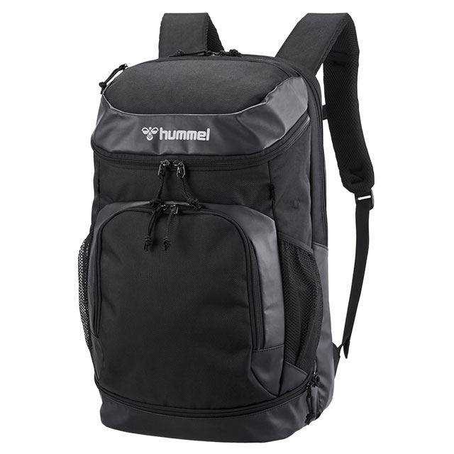 サッカー フットサル ヒュンメル チーム バックパック 約35L ブラック デイパック リュック バッグ シューズ収納あり HFB6153-90