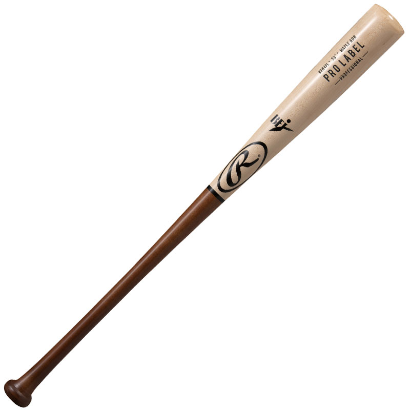 硬式バット 木製 ローリングス メイプル PRO LABEL BFJマーク付き 野球 一般 大人 BHW4PL-NATBR-85BC21