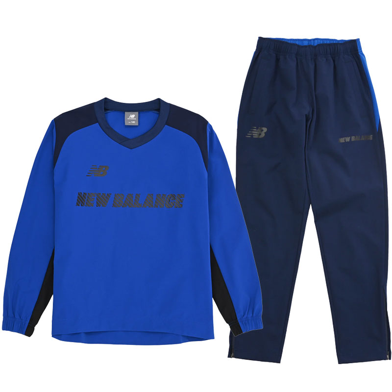 36％OFF！ ニューバランス サッカー フットサル ジュニア ストレッチウーブントップ ストレッチウーブンパンツ 上下セット セットアップ ABT55277-ABP55278-RYB