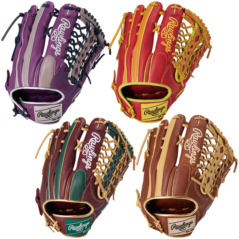 軟式グラブ ローリングス HYPER TECH COLOR SYNC 野球 グローブ 一般 大人 【軟式外野手用／サイズ12.75】 GR5FHTCY719｜ボールクラブbyスポーツサクライ