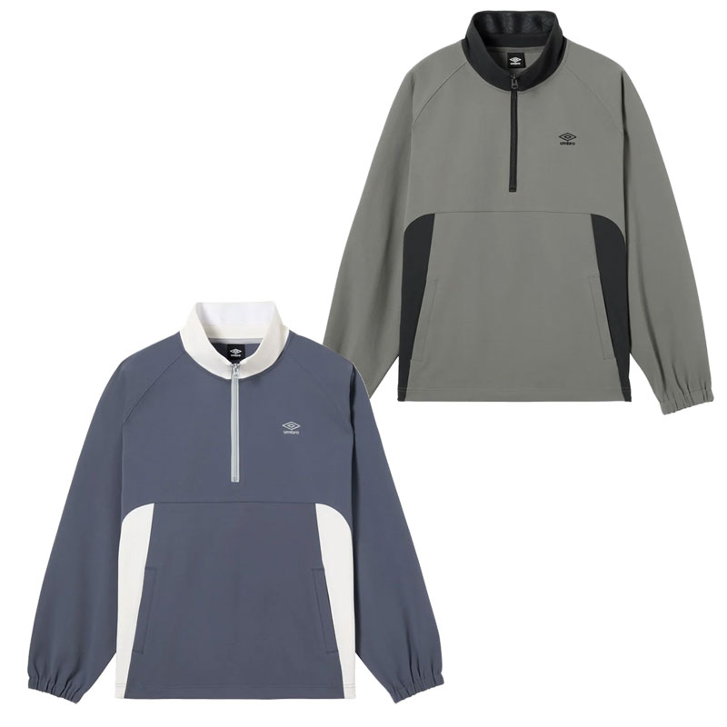 アンブロ AWAY DAYS ハーフジップトップ サッカー フットサル ウェア UF6SFL21M|ボールクラブbyスポーツサクライ