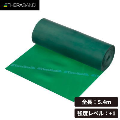 セラバンド THERABAND 長さ5.4m/6ヤード 強度レベル+1 グリーン TB-3