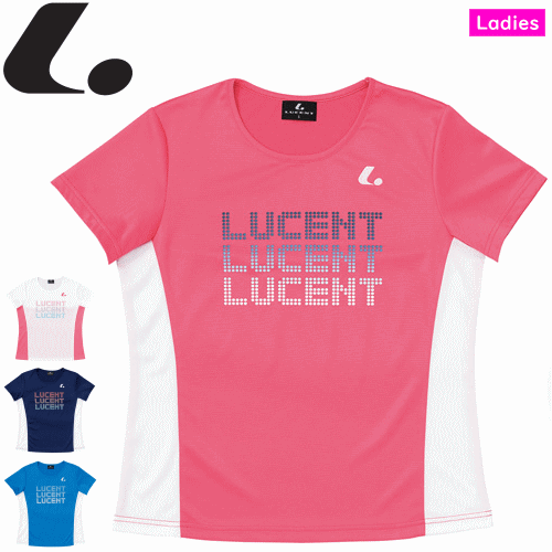 20%OFF LUCENT ルーセント ソフトテニス ウェア Tシャツ 半袖シャツ 練習着[レディース：女性用]【1枚までメール便OK】