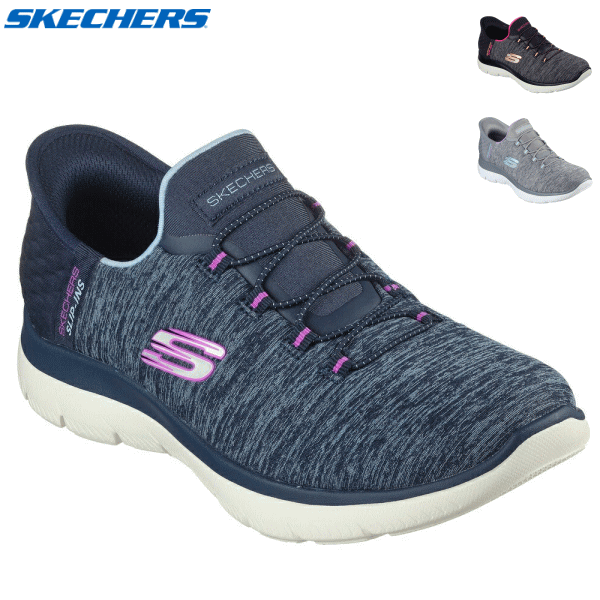 スケッチャーズS スリップインズ SKECHER SUMMITS-DAZZLING HAZE スニーカー スポーツシューズ 運動靴 ウォーキング ハンズフリー レディース 女性用 149937W